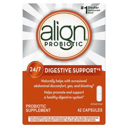 Align Probiotics, Probiotic Supplement for Daily Digestive Health, 42 capsules, #1 Recommended Probiotic by