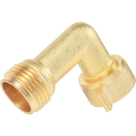 Jabsco Water Pressure Regulator (Camco 90 Degree Hose Elbow- Eliminates Stress Strain On RV Water Intake Hose Fittings, Solid Brass)