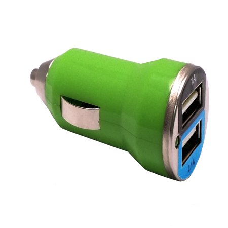Metro Pcs Sprint - EpicDealz Dual USB Car Charger 3.1Amp 15.5W - 1.0&2.1A Smart Power Supply For Huawei M735 (Metro PCS) - Compact Green