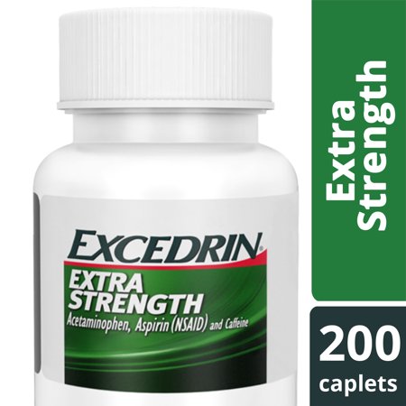 Excedrin Extra Strength for Headache Relief, Caplets, 200 (Best Remedy For Migraine Headache)