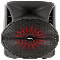 QFX 15 inch Portable Bluetooth Party LED Lights Loudspeaker with Microphone - BF2015