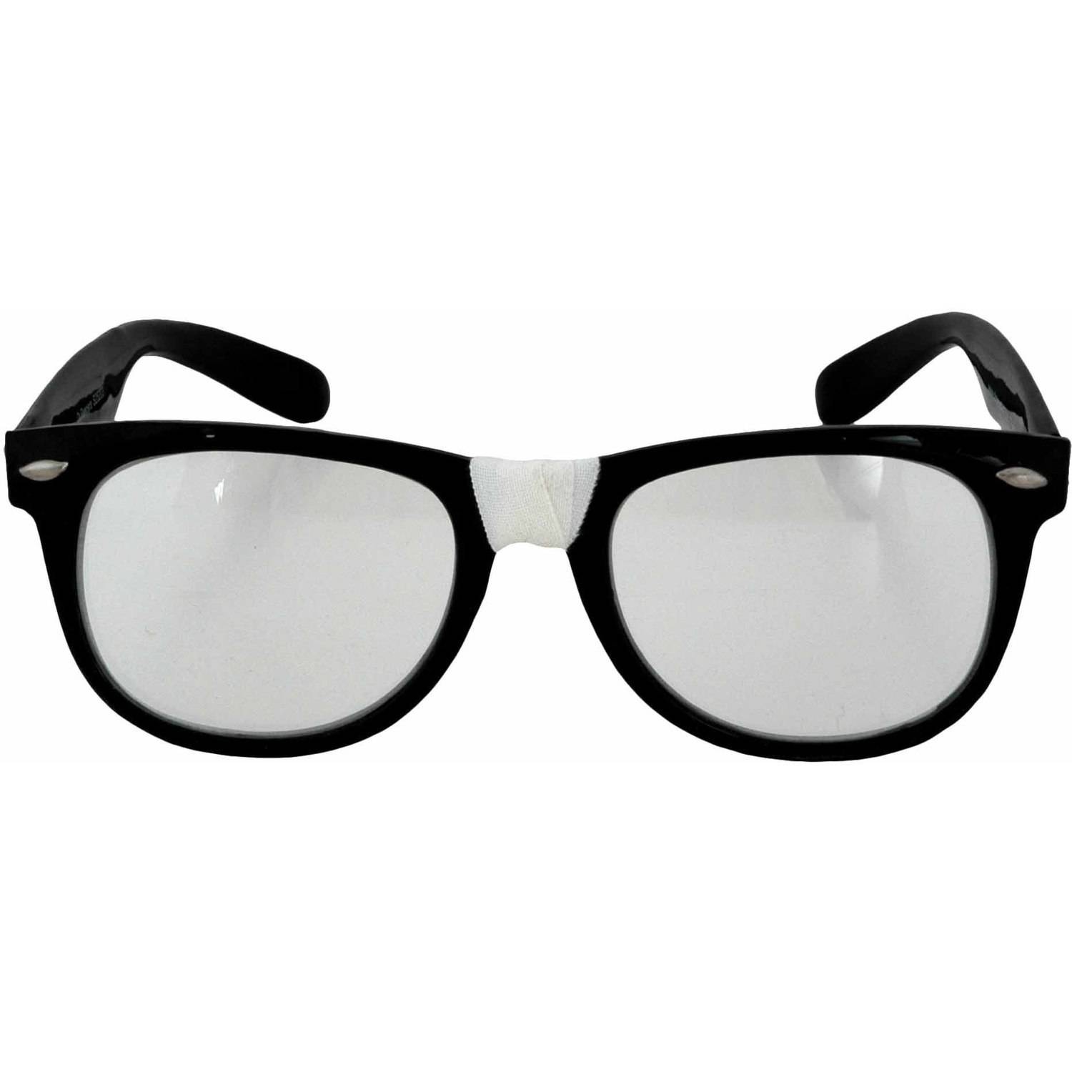 Adult Round Black Eye Glasses Eyes Nerd Nerdy Geek Costume Harry Brainy Pot...