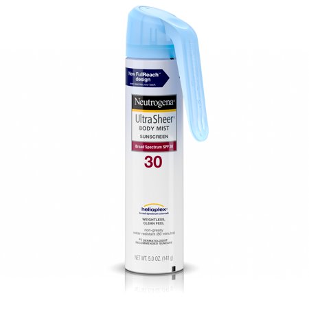 - Neutrogena Ultra Sheer Lightweight Sunscreen Spray, SPF 30, 5 oz