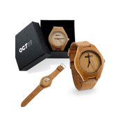 Luxury Men's Walnut Wood Fashion Bamboo Wooden Watch Quartz Genuine Leather Japanese Quartz Movement Casual Wristwatches