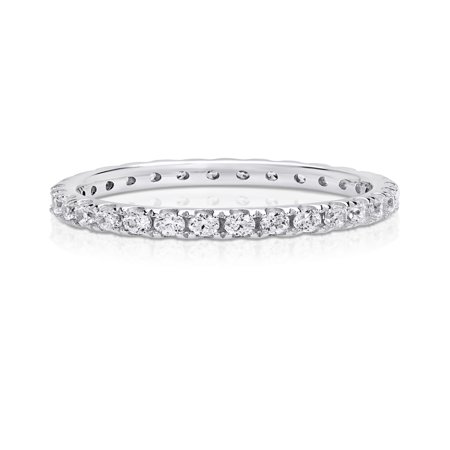 - Cubic Zirconia Eternity Ring made with Zirconia from Swarovski