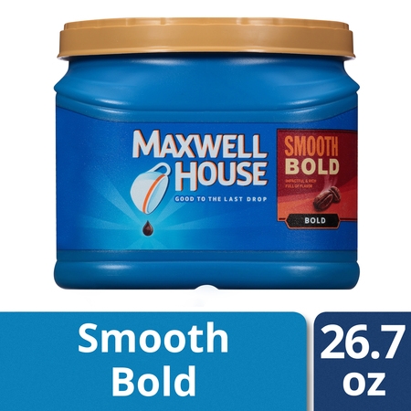 Maxwell House Smooth Bold Ground Coffee, Caffeinated, 26.7 oz (Seattle's Best Coffee House Blend Review)