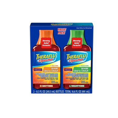 Theraflu ExpressMax Daytime/Nighttime Severe Cold & Cough ...