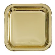 gold party plates