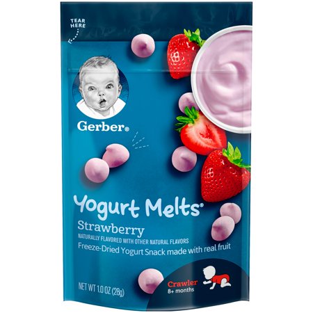 - Gerber Yogurt Melts, Strawberry, 1 oz.
