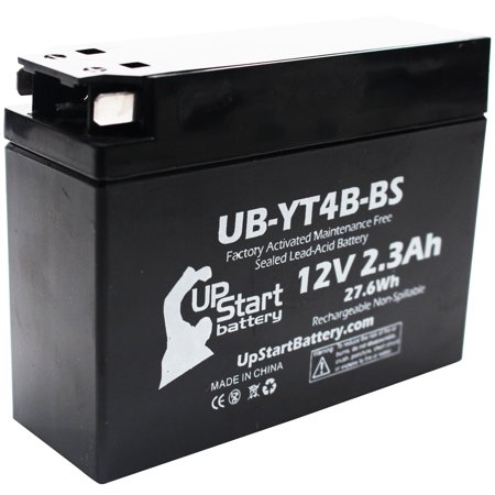 Focus Free Battery Replacement 2006 Yamaha TTR50E 50CC Factory Activated, Maintenance Free, Motorcycle Battery - 12V, 2.3Ah, UB-YT4B-BS ()