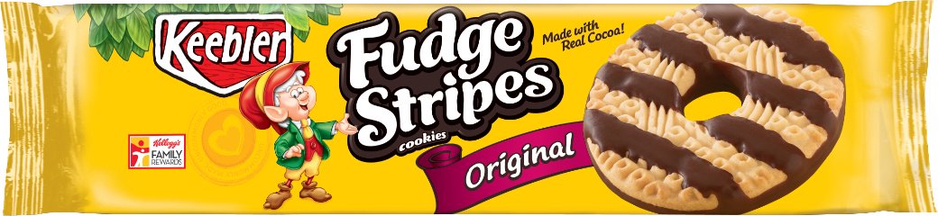 (2 Pack) Keebler Fudge Stripes Original Cookies 11.5 (Vanilla Fudge Best Of Vanilla Fudge)