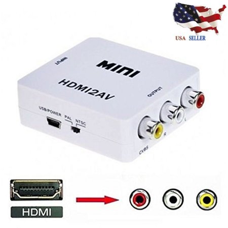 Mini Composite 1080P HDMI to RCA Audio Video AV CVBS Adapter Converter For TV Television (Best Batch Audio Converter)