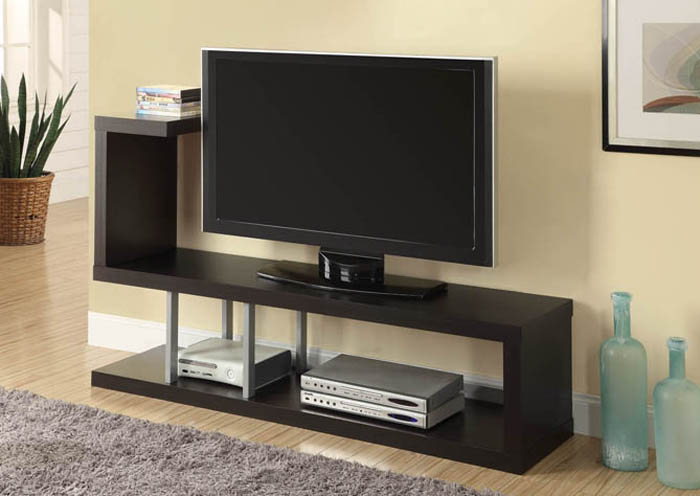 Modern TV Console in Cappuccino