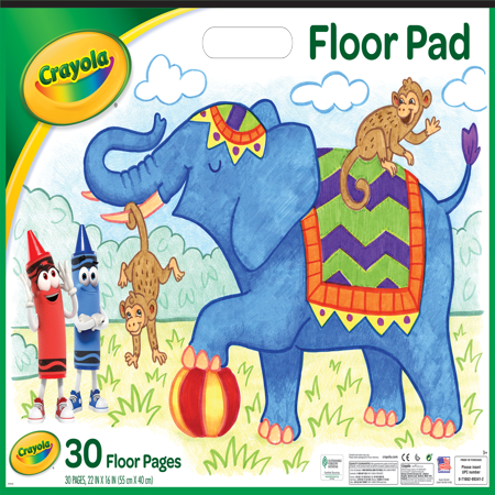 Crayola Giant Coloring Floor Pad, 30 Pages - Walmart.com