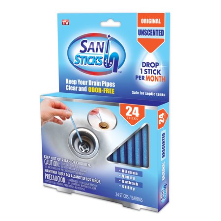 As Seen on TV Sani- Stick Drain Cleaner Sticks, Disposable - Walmart.com