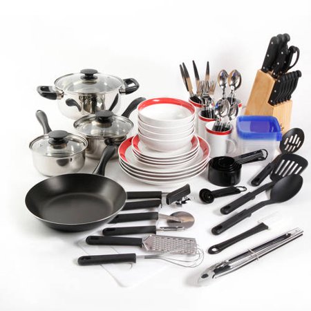 Gibson Home Essential Total Kitchen 83-Piece Combo (Best Kitchen Pots And Pans)