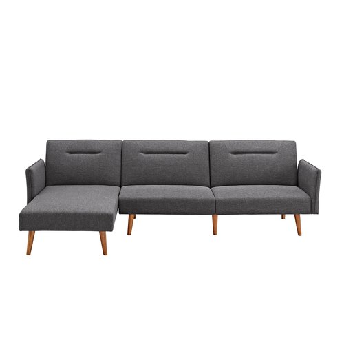 DHP Brent Futon Sectional, Multiple Colors