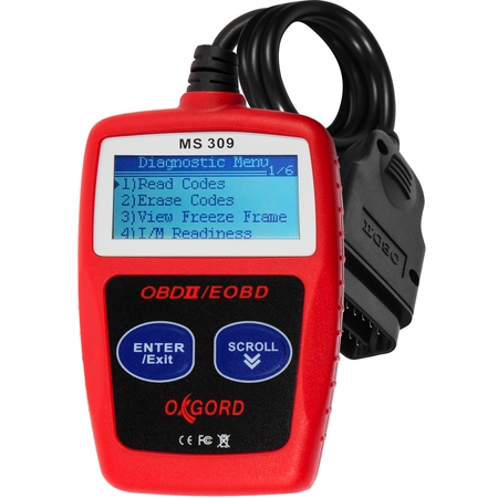 OxGord OBD2 Scanner OBDII Code Reader - Scan Tool for Check Engine Light - MS309 Universal Diagnostic for Car, SUV, Truck and (Best Car Scan Tool)