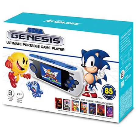 Sega Genesis Ultimate Portable Game Player, White, (Best Sega Saturn Imports)