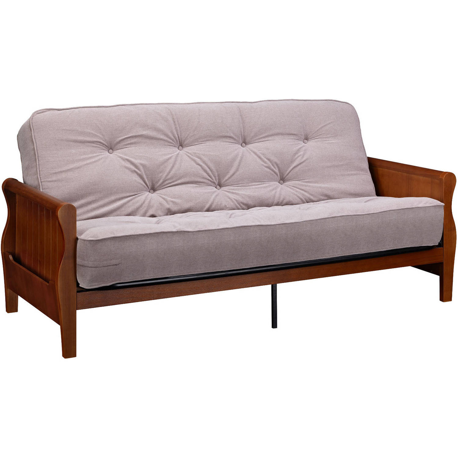 Better Homes and Gardens Wood Arm Futon with 8
