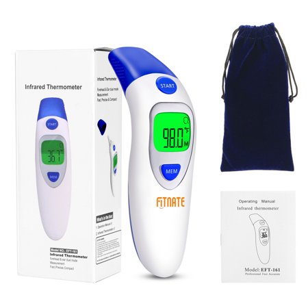 Reading Celsius Thermometer - Fitnate Infrared Digital Medical Forehead & Ear Thermometer for Baby & Adult, More Accurate Instant Read FDA CE Approved