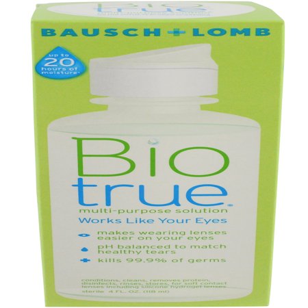 Bausch & Lomb For Soft Contact Lenses Multi-Purpose Solution, 4 (Best Contact Lense Solution For Protein Build Up)