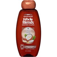 Garnier Whole Blends Smoothing Shampoo, Coconut Oil & Coconut Butter, 22 Oz