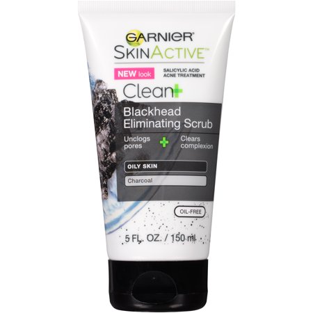 Garnier SkinActive Clean+ Blackhead Eliminating Scrub for Oily Skin 5 fl. oz. (Best Scrub For Oily Skin For Man)