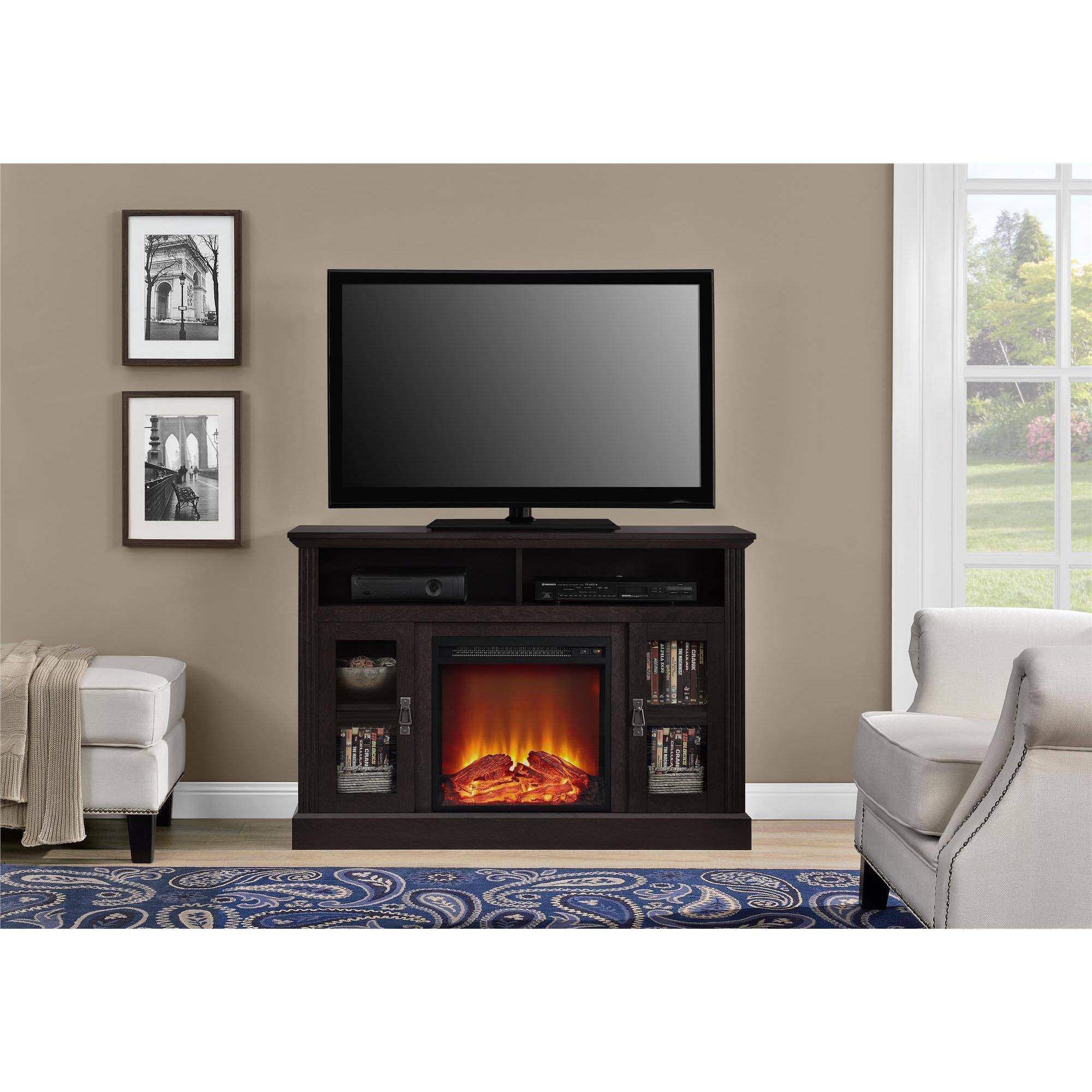 Altra Chicago Fireplace Espresso TV Console for TVs up to 50''