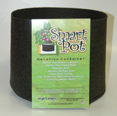 Smart Pot - SMART POT FABRIC GARDEN PLANT CONTAINER BLACK, 25 GALLON