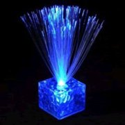 Fiber Optic Centerpieces Fiber Optic Centerpiece With Small Clear Blue Base