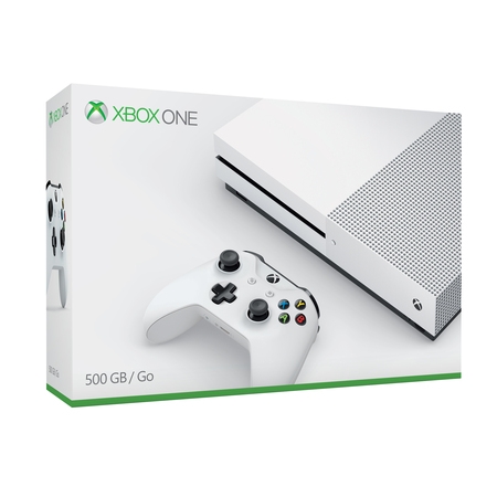 Microsoft Xbox One S 500GB Console, White,