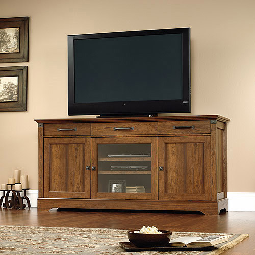 Sauder Carson Forge TV Stand for TVs up to 70'', Washington Cherry