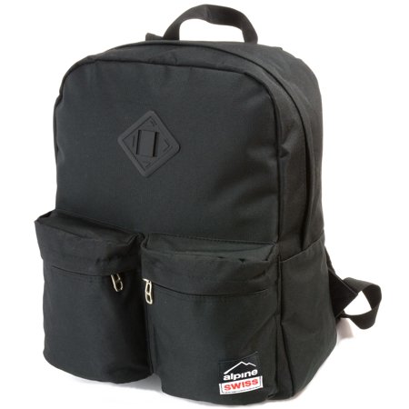 Alpine Swiss Major Back Pack Bookbag School Bag Daypack 1 Year Warranty (Best Swiss Army Backpack)