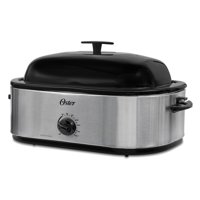 Oster 18-Quart Roaster Oven with High Dome Lid, Stainless Steel