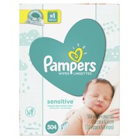 Pampers Baby Wipes Sensitive 9X Pop-Top Packs 504 Count