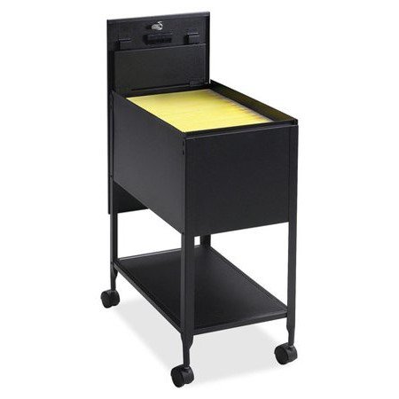 Mobile File Cart Light - Lorell 1 Drawers Filing Cart Steel Lockable , Black