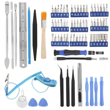 Tbest 80 In 1 Electronic Opening Repair Hand Tool Kit Screwdriver Set for Phone Laptop PC, Electronic Tool Kit, Electronic Repair Tool