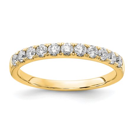 Diamond2Deal - Lab Grown Diamond Ring 14k Yellow Gold Round Cut Lab ...