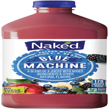 Naked Juice Boosted Smoothie Blue Machine Oz Bottle Walmart Com