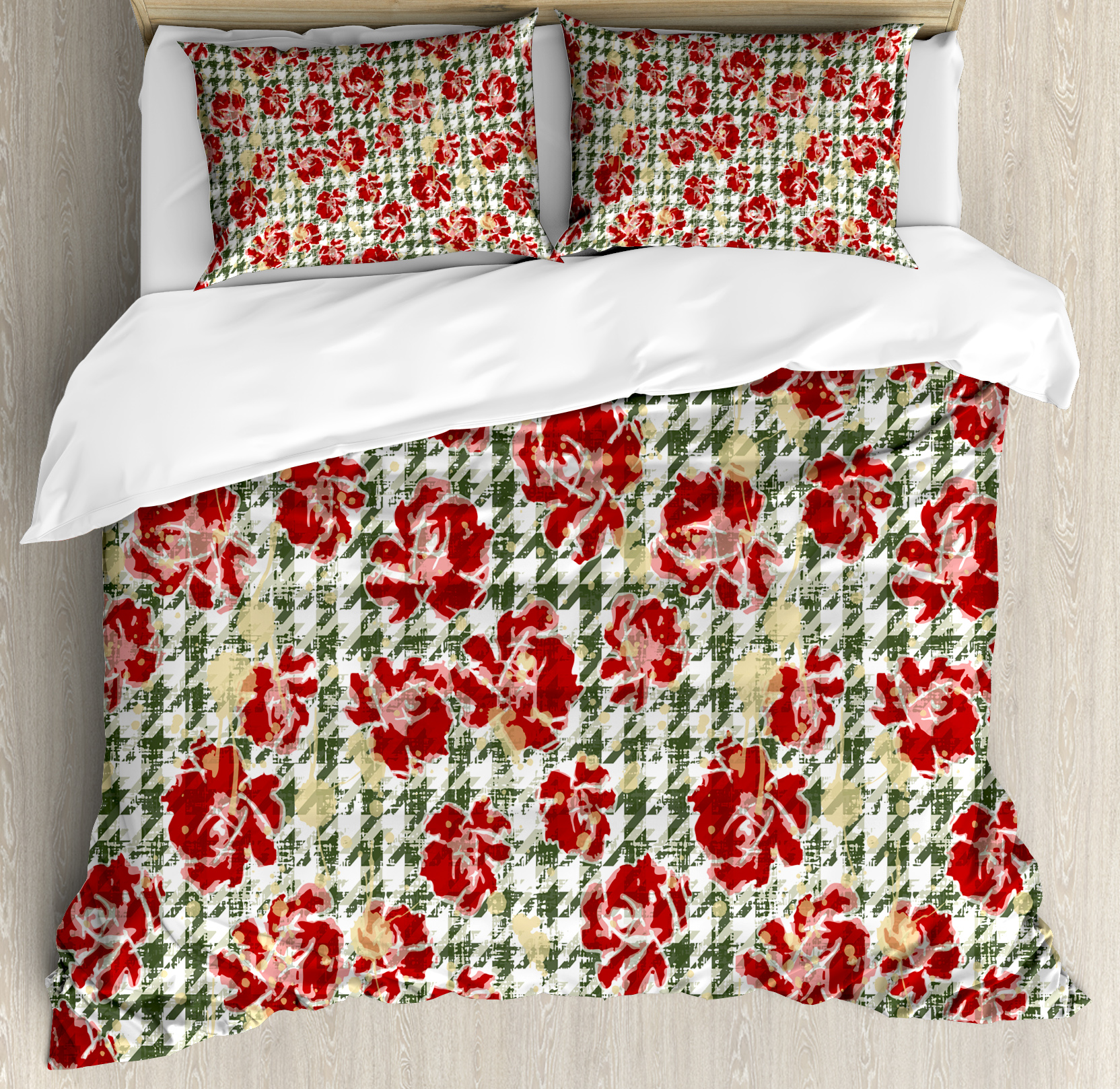 Bedding Linen Home Textiles 4 Pieces Bedding Set Queen Size