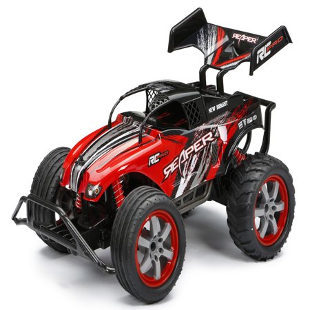 Green Radio Controlled Toy - New Bright 1:10 Radio Control Pro Reaper - Red
