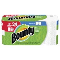 Bounty Select-A-Size Paper Towels, White, 8 Triples = 24 Regular Rolls