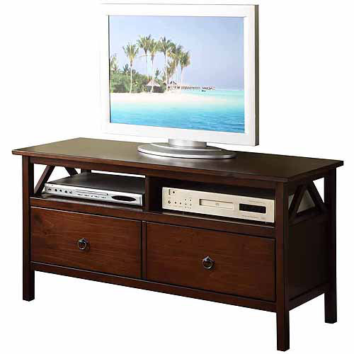 Linon Home Decor Titian Antique Tobacco TV Stand for TVs up to 44''