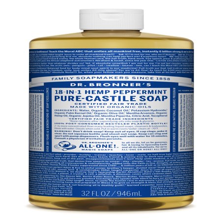- Dr. Bronner's Peppermint Pure-Castile Liquid Soap - 32 oz