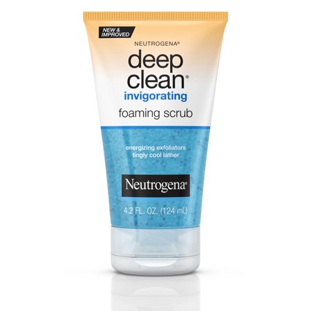 Neutrogena Deep Clean Invigorating Foaming Face Scrub, 4.2 fl. (Best Scrub For Oily Skin)