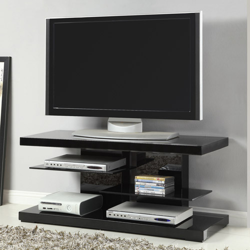 Coaster Black ''Chic and Glossy'' TV Console for TVs up to 42''