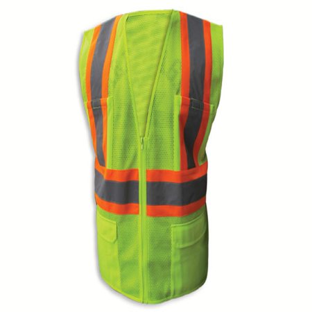 - Enguard LIME Poly Mesh Reflective Safety Vest, Class 2 -2XL