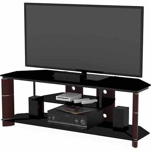 Bush Furniture Segments Collection TV Stand, for TVs up to 60'', Prestige Cherry