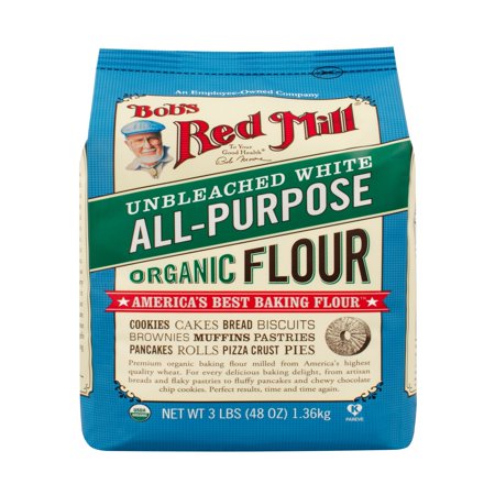 - (2 Pack) Bob's Red Mill All Purpose Flour, Unbleached White, 48 Oz